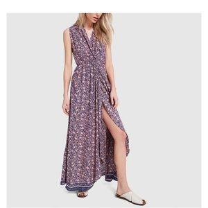 Nico sleeveless maxi printed dress